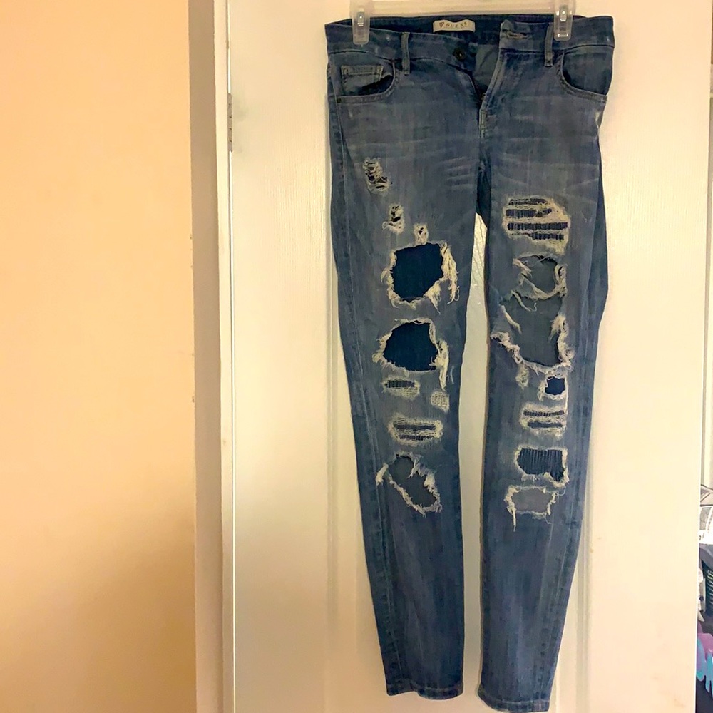 GUESS ripped jeans